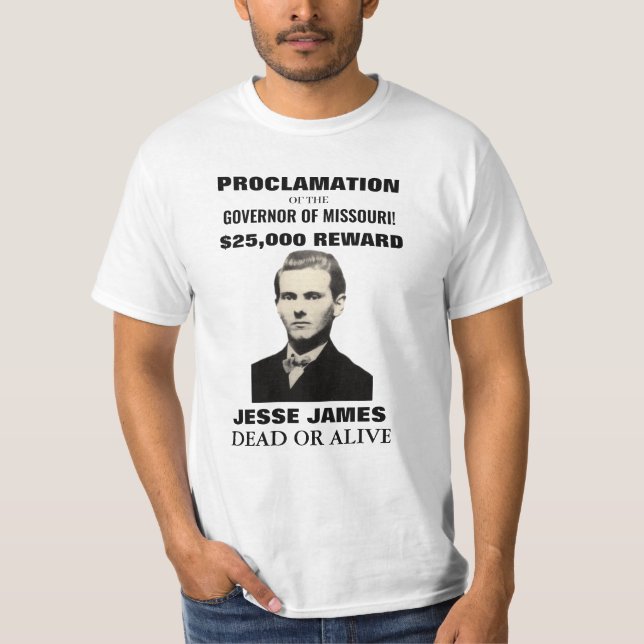 Jesse James $25,000 Camiseta para hombres Posters (Anverso)