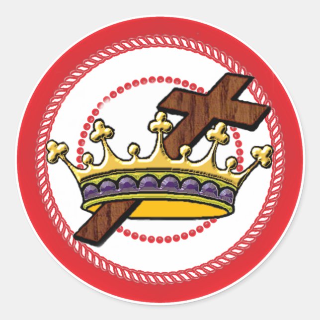 Jesse Tree Crown Pegatina (Anverso)