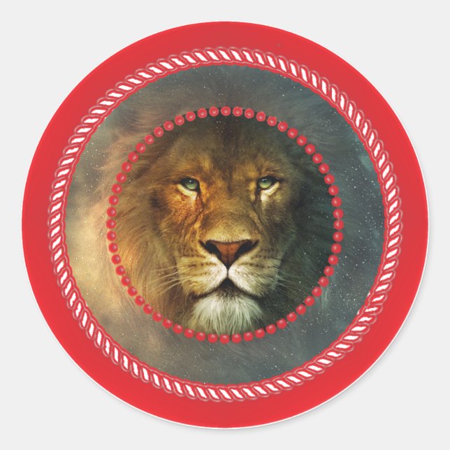 Jesse Tree Lion Pegatina (Anverso)
