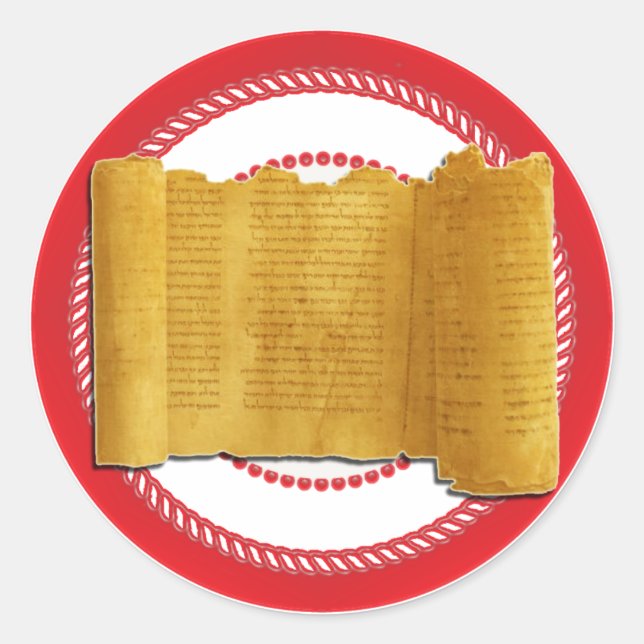 Jesse Tree Scroll Pegatina (Anverso)