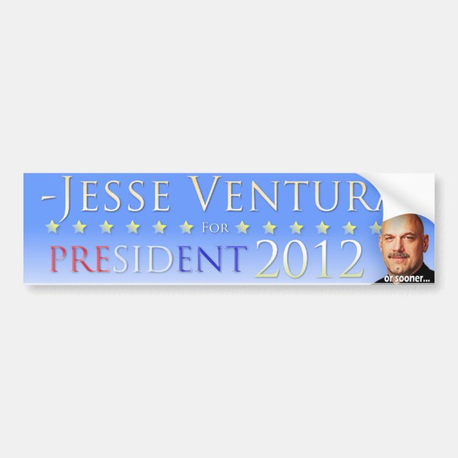 Jesse Ventura 2012 (o más pronto) pegatinas para (Frente)