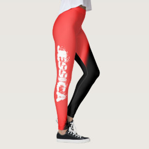 Jessica Agrega Tu Nombre Leggings de Arte Abstract