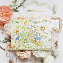 Jessie M. King dedicada a la tarjeta postal de la 