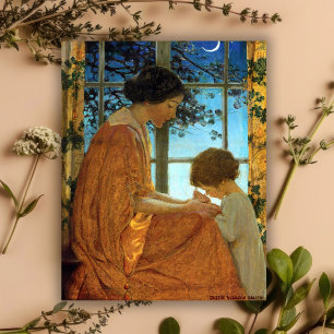 Jessie Wilcox Smith Viñeta tarjeta del día de la m