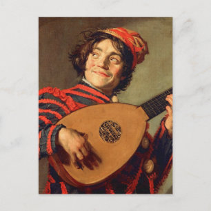 Jester con una postal Lute