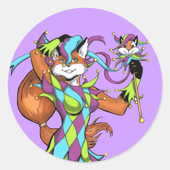 Jester Pegatina (Anverso)