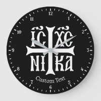 Jesucristo conquista el reloj de pared emblem