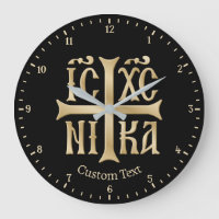 Jesucristo conquista el reloj de pared emblem