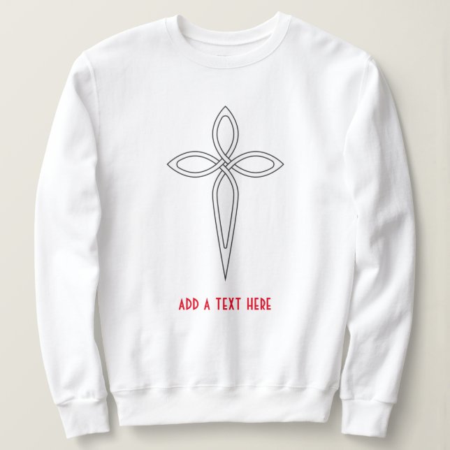 Jesucristo cruza sudadera (Anverso del diseño)