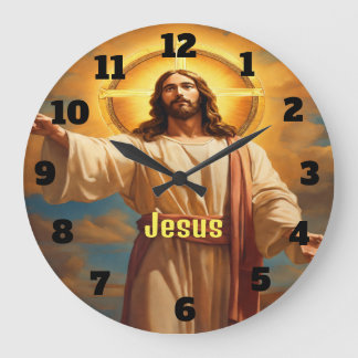 Jesucristo en el reloj de la Pared de la Ola etern