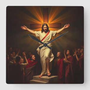 Jesucristo es el reloj de pared en ascenso