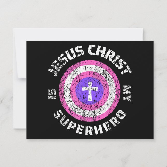 Jesucristo es mi superhéroe Jesús (Anverso)