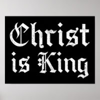Jesucristo es Rey Arte Grunge Gothic Blackletter