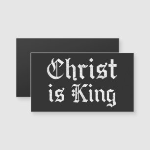 Jesucristo es Rey Arte Grunge Gothic Blackletter