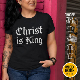 Jesucristo es Rey - estilo gótico grunge erosionad