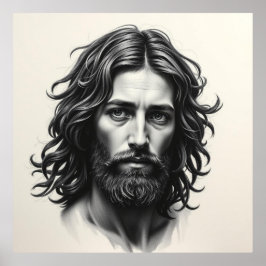 Jesucristo - Retrato de arte del carbón