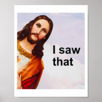 Jesucristo, vi ese arte de impresión Poster