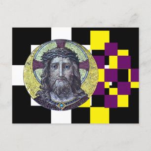 Jesucristo y compasión, arte moderno / postal
