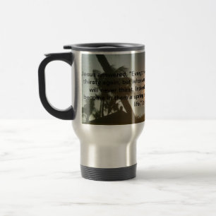 Jesús - agua de vida - taza del viaje para los