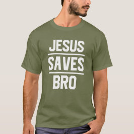 Jesús Ahorra Camiseta De Texto De Bro