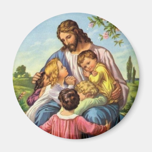 Jesús ama al imán de los niños (Frente)