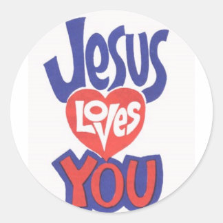 JESÚS-AMAS-TÚ Pegatinas