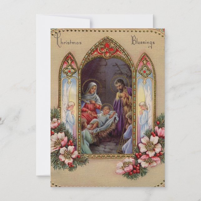Jesús bebé de Navidad vintage (Anverso)