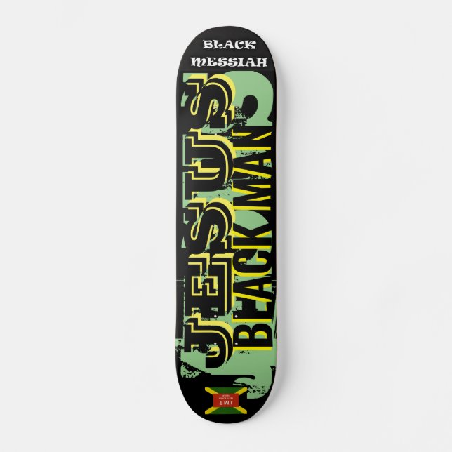 JESUS BLACK MAN Skateboard (Anverso)