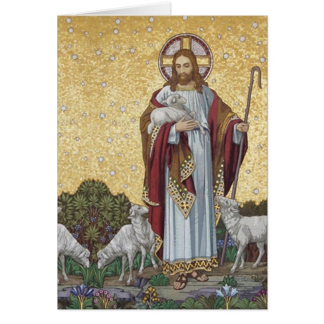 Jesús Buen Pastor Mosaico Religioso (Frente)