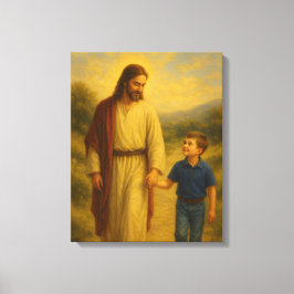 Jesús Caminando Con El Vaso De Arte De Pared De Bo