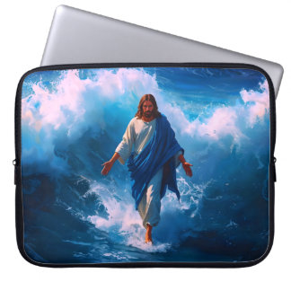 Jesús Caminando por el Funda de la laptop del agua