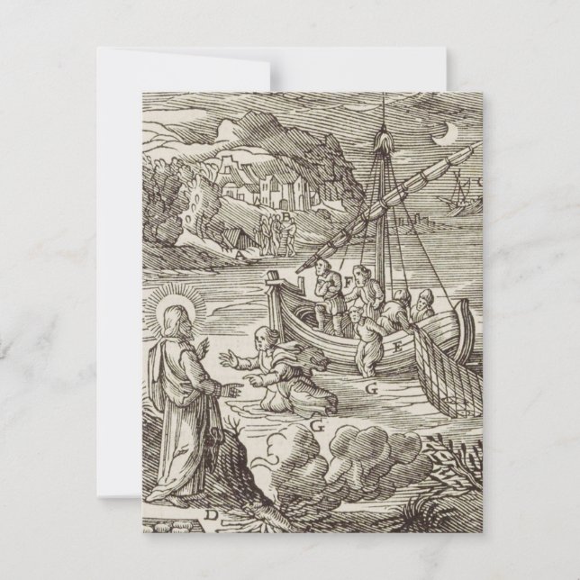 Jesús caminando sobre el agua (Anverso)