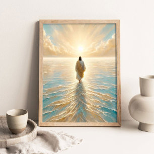 Jesús caminando sobre el agua al amanecer, Arte cr