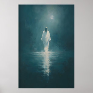 Jesús Caminando Sobre el Agua, Arte Cristiano para