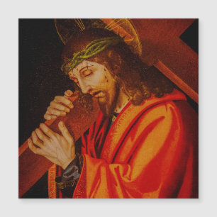 Jesus carrying the cross magnet
