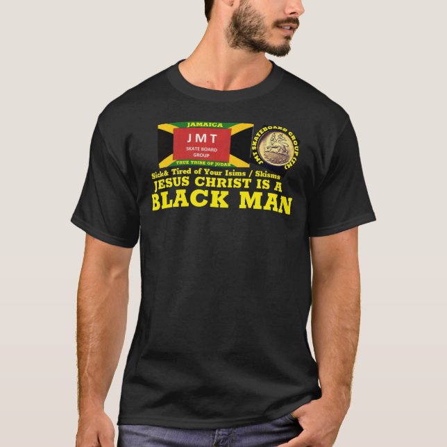 JESUS CHRIST ES UN HOMBRE NEGRO Camiseta oscura bá (Anverso)