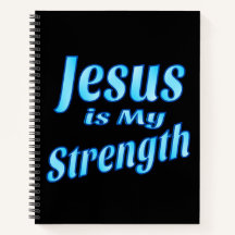Jesús Cristiano es mi fuerza 8.5 x 11 cuaderno