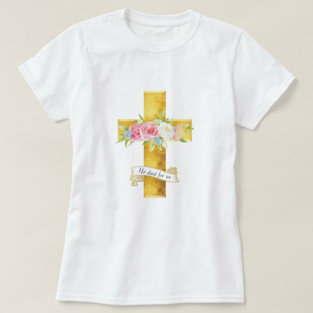 Jesús Cross - Murió por nosotros - Camiseta (Diseño del anverso)