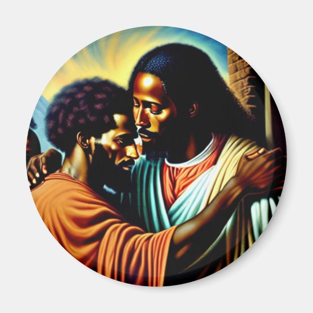 Jesús cura un imán ciego (Frente)