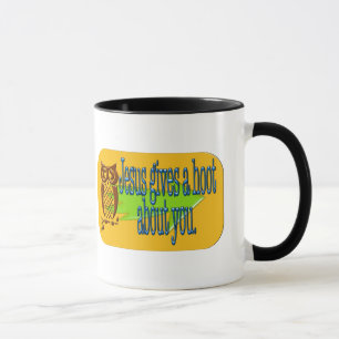 Jesús da a pitido sobre usted la taza de café