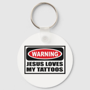 JESÚS de cuidado AMA MI llavero de los TATUAJES
