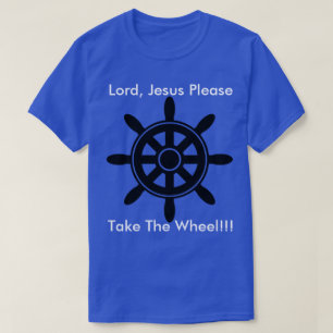Jesús de los hombres toma la camiseta de la rueda