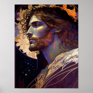 Jesús de Mucha AI Arte Generado
