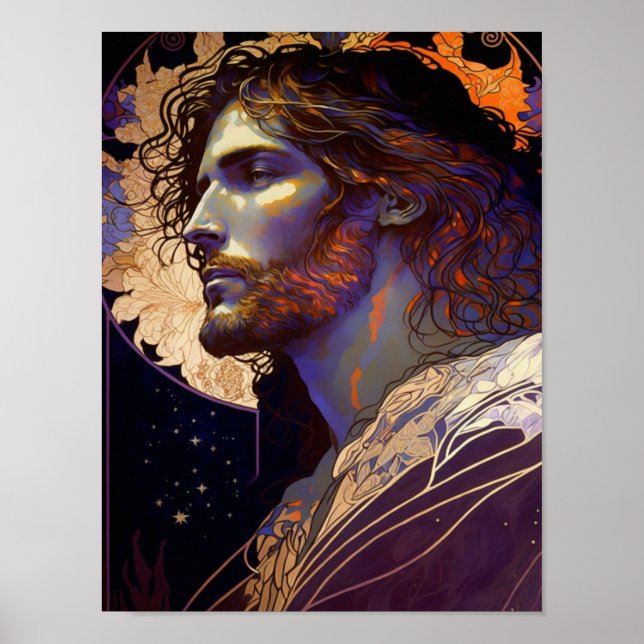 Jesús de Mucha AI Arte Generado (Frente)