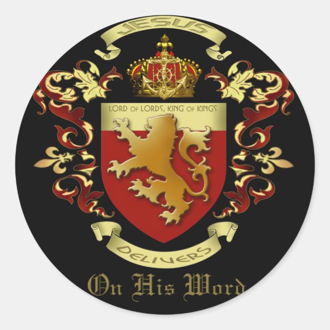 Jesus Delivers Pegatina (Anverso)