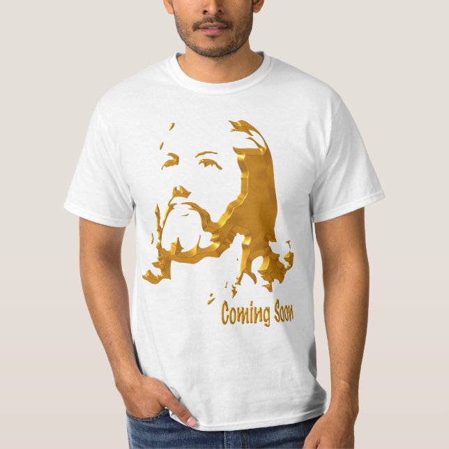 Jesús el diseño de la camiseta del oro (Anverso)
