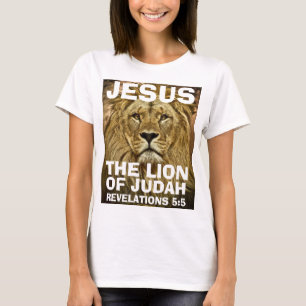 JESÚS EL LEÓN DE JUDAH, camisetas cristianas