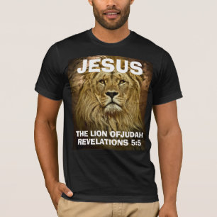 JESÚS EL LEÓN DE JUDAH, camisetas cristianas