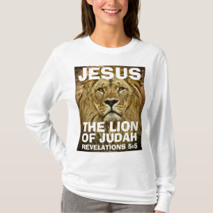 JESÚS EL LEÓN DE JUDAH, camisetas cristianas