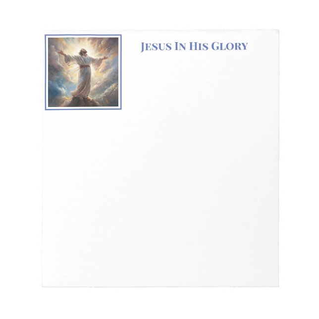 Jesús En El Bloc De Notas De Gloria (Frente)